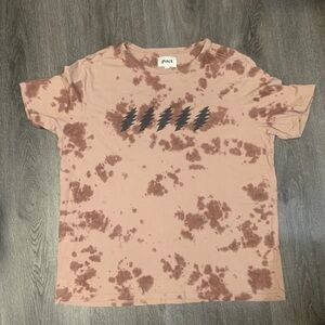 Pact x Grateful Dead Graphic Tee Wharf Rat Lightning Bolts Tan Men’s X-Large